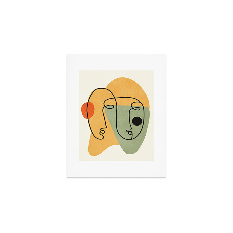 Abstract Faces 19 Art Print Gallery Image 1