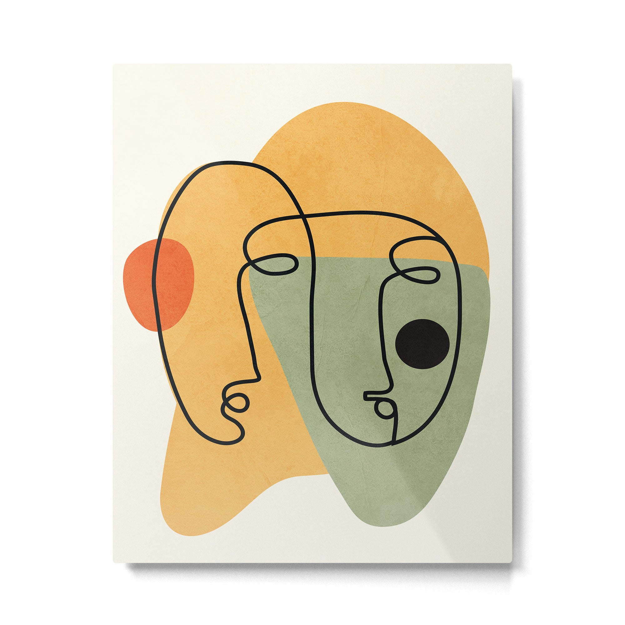 Abstract Faces 19 Metal Print Gallery Image 4