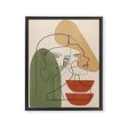 Abstract Faces 2  Framed Canvas Print Gallery Image 6