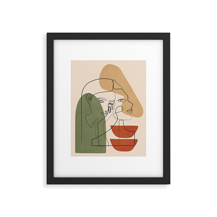 Abstract Faces 2  Framed Art Print Gallery Image 1