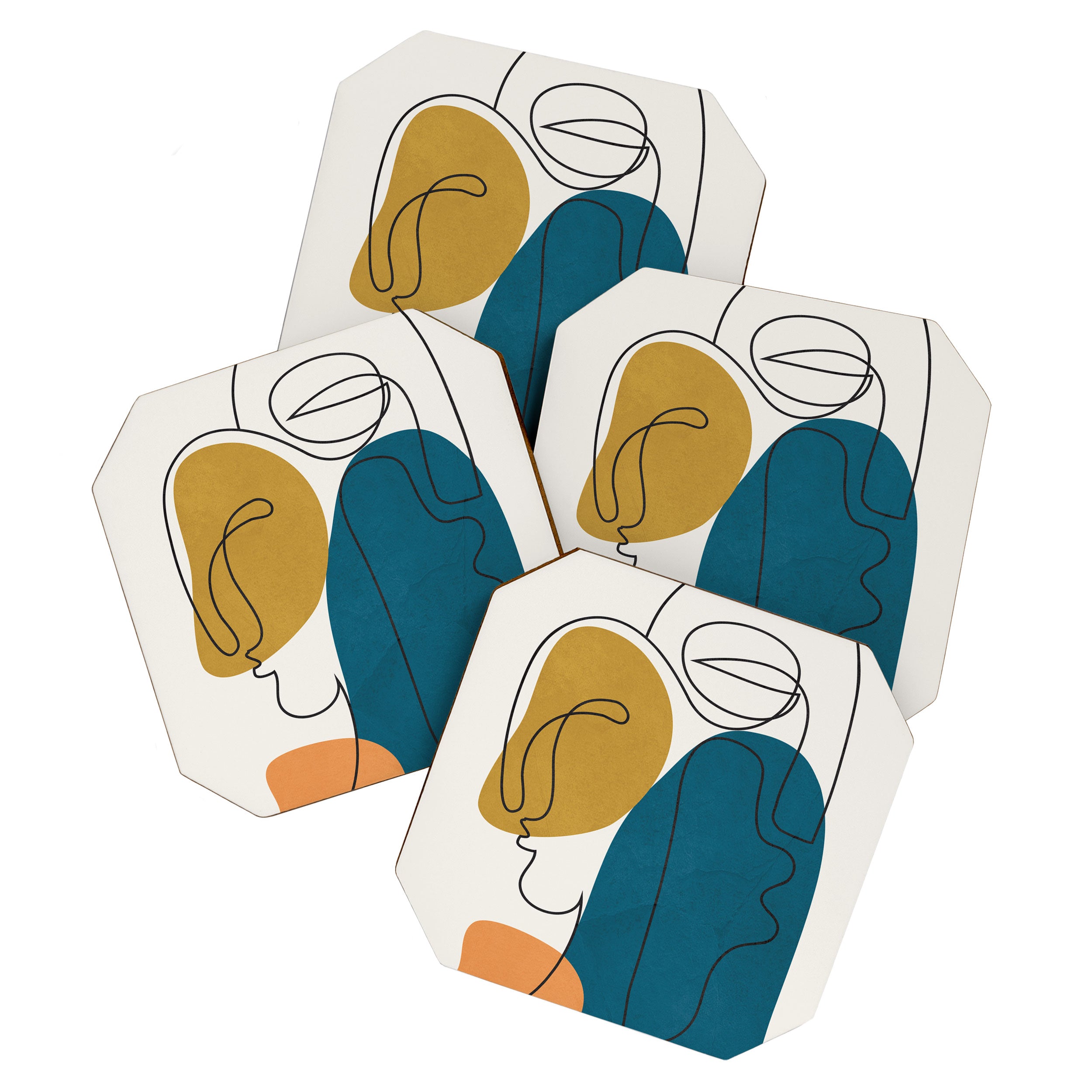 Abstract Faces 26 Coaster Gallery Image 1