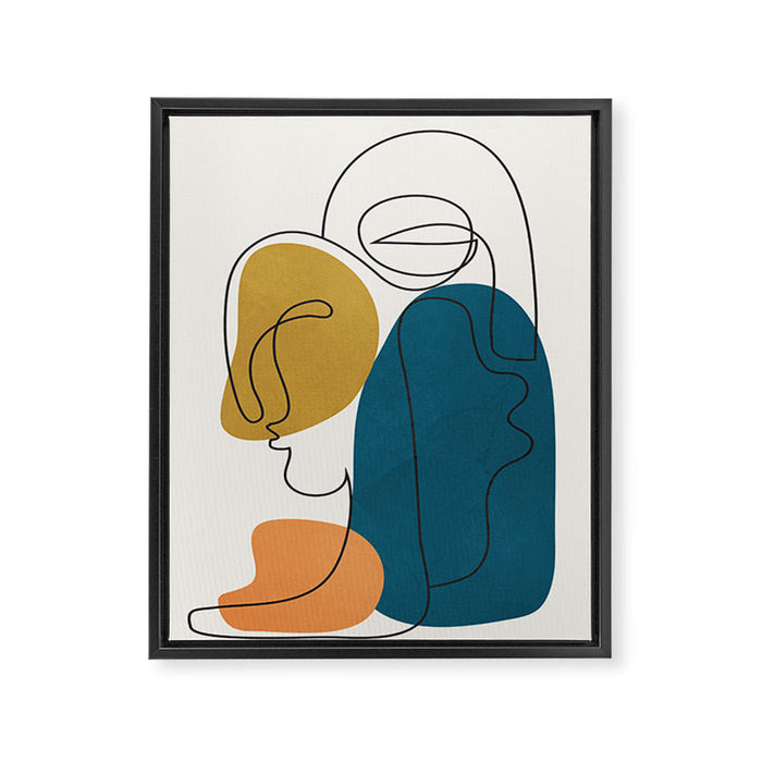 Abstract Faces 26 Framed Canvas Print Gallery Image 1