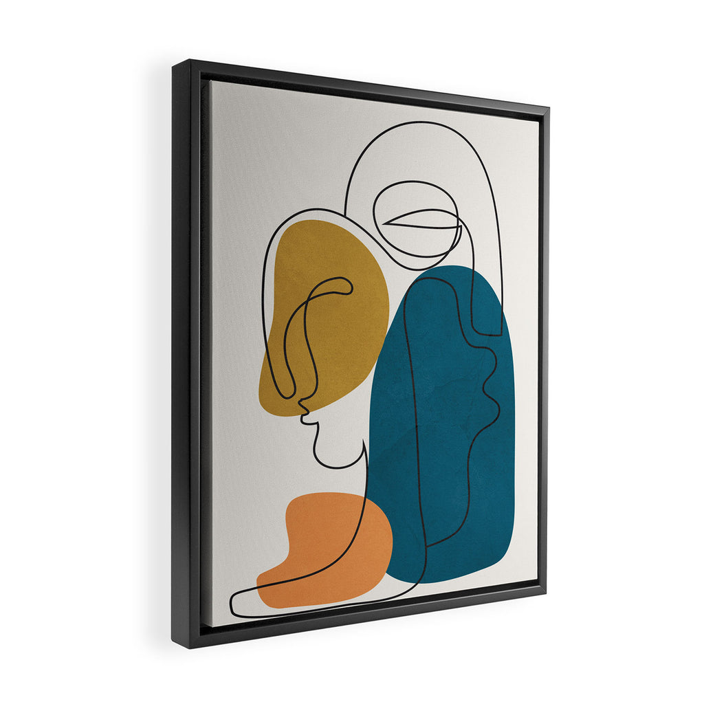 Abstract Faces 26 Framed Canvas Print Gallery Image 2