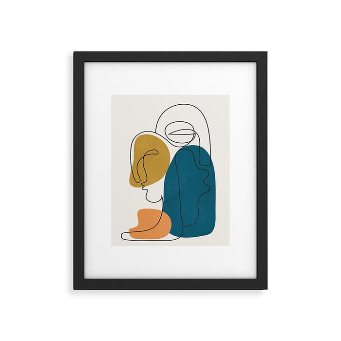 Abstract Faces 26 Framed Art Print Gallery Image 1