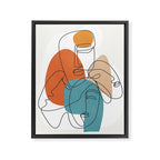 Abstract Faces 28 Framed Canvas Print Gallery Image 6