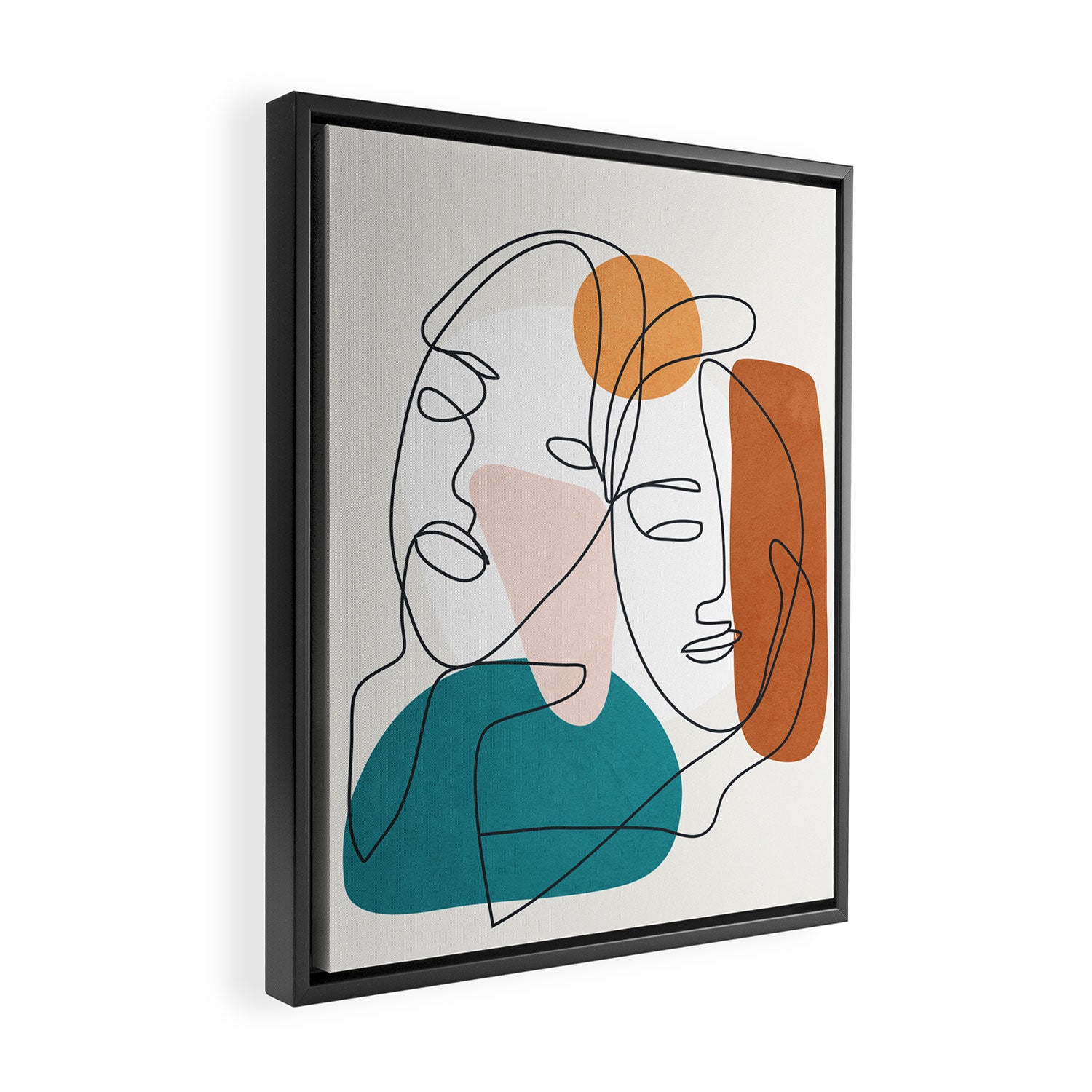 Abstract Faces 29 Framed Canvas Print Gallery Image 2