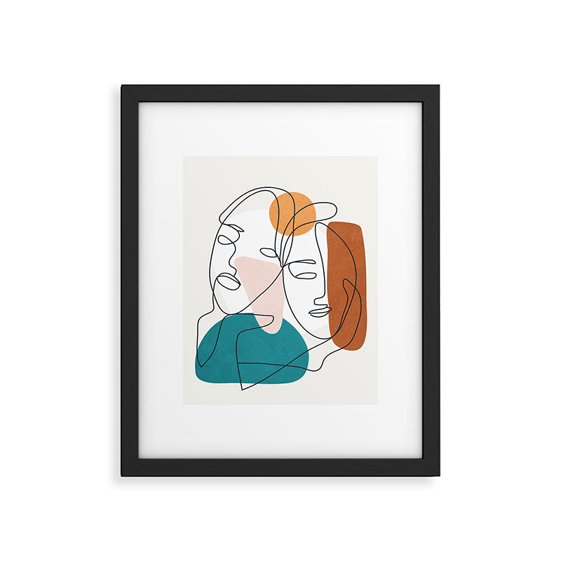 Abstract Faces 29 Framed Art Print Gallery Image 5