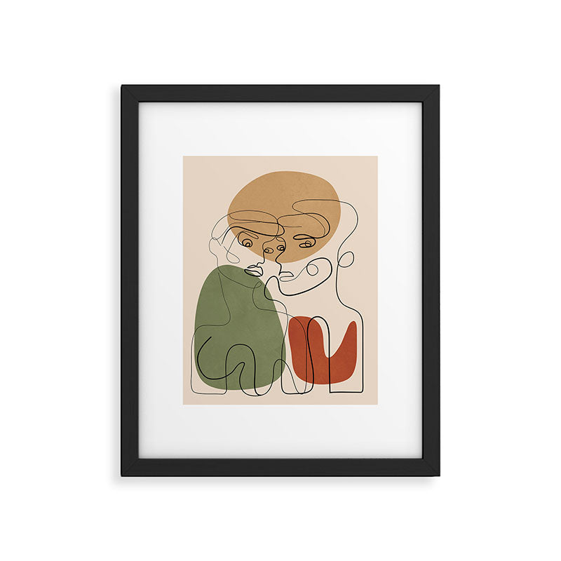 Abstract Faces 3  Framed Art Print Gallery Image 5