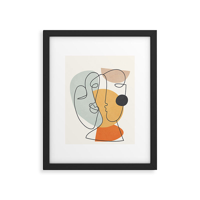 Abstract Faces 30 Framed Art Print Gallery Image 4