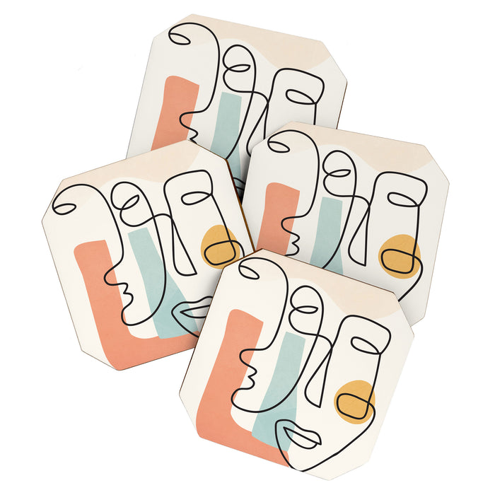 Abstract Faces 31 Coaster Gallery Image 1