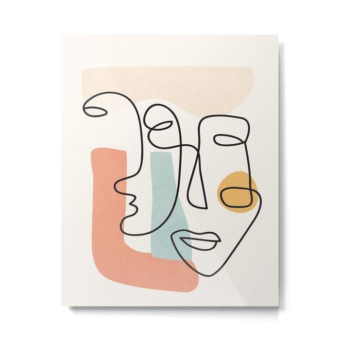Abstract Faces 31 Metal Print Gallery Image 1