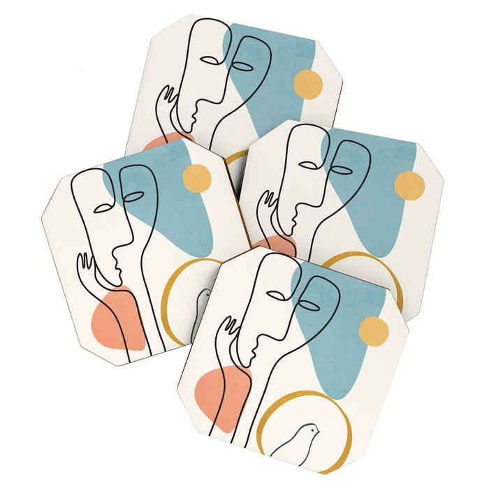 Abstract Faces 32 Coaster Gallery Image 1