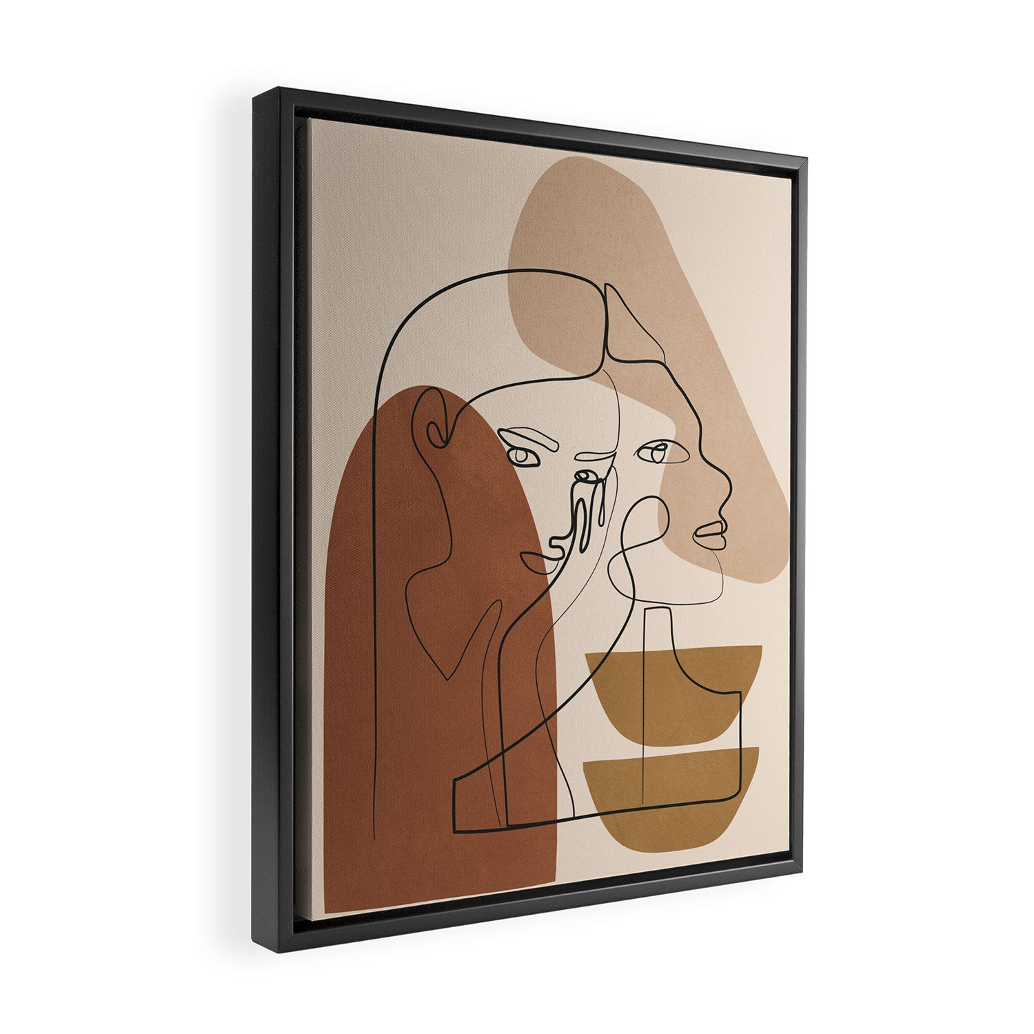 Abstract Faces 5  Framed Canvas Print Gallery Image 2