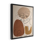 Abstract Faces 6  Framed Canvas Print Gallery Image 2