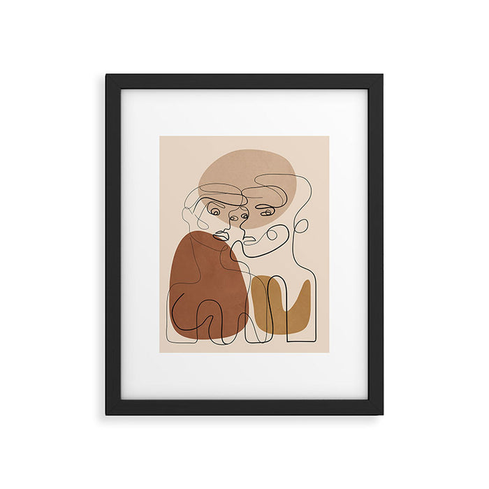 Abstract Faces 6  Framed Art Print Gallery Image 1