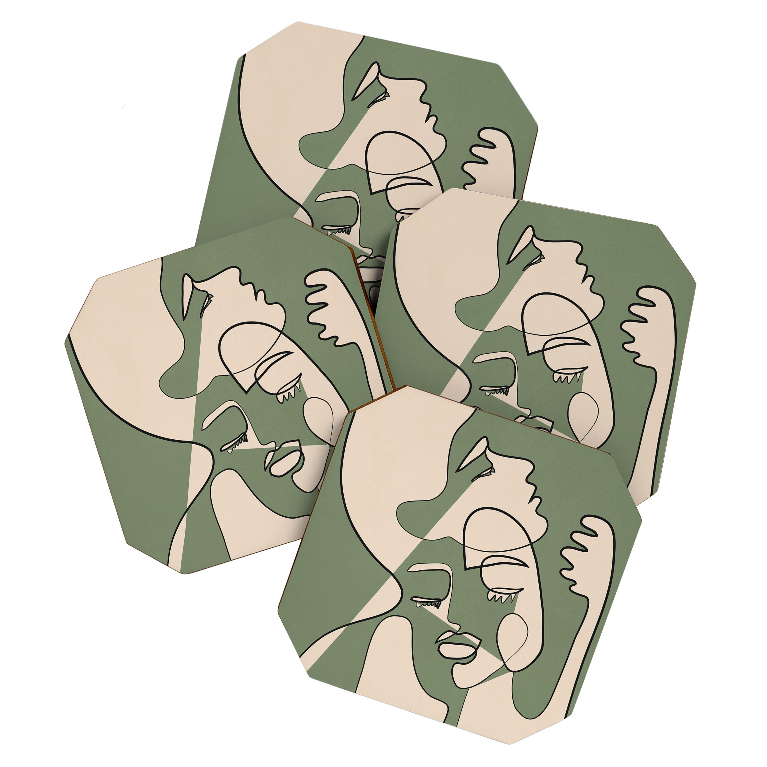 Abstract Faces 7 Coaster Gallery Image 1