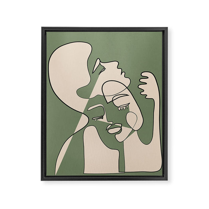 Abstract Faces 7 Framed Canvas Print Gallery Image 1