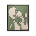 Abstract Faces 7 Framed Canvas Print Gallery Image 6