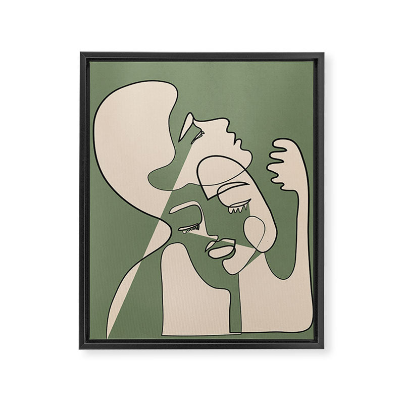 Abstract Faces 7 Framed Canvas Print Gallery Image 6