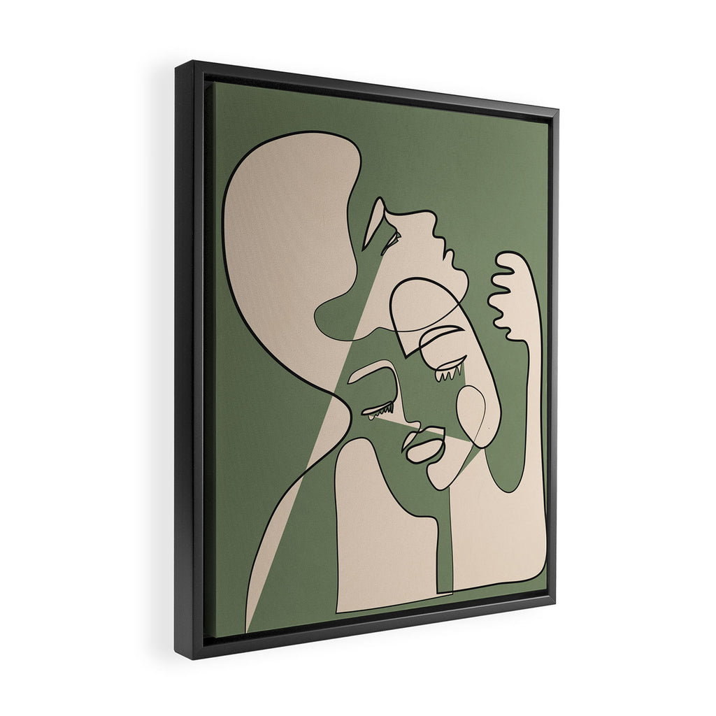 Abstract Faces 7 Framed Canvas Print Gallery Image 2