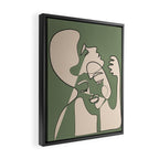 Abstract Faces 7 Framed Canvas Print Gallery Image 2