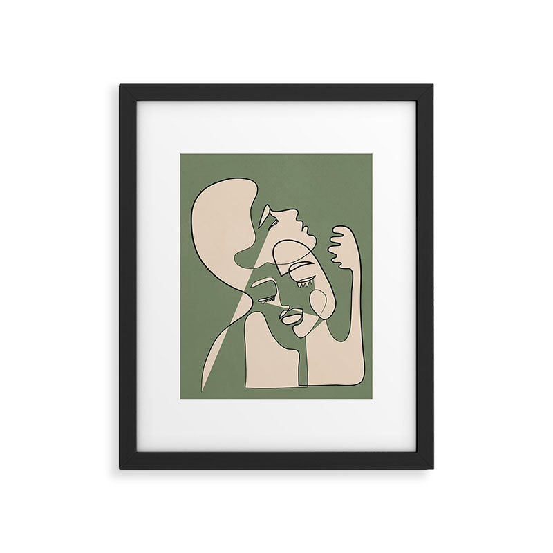 Abstract Faces 7 Framed Art Print Gallery Image 5