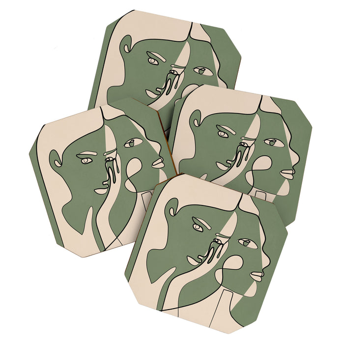Abstract Faces 8 Coaster Gallery Image 1
