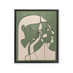 Abstract Faces 8 Framed Canvas Print Gallery Image 6