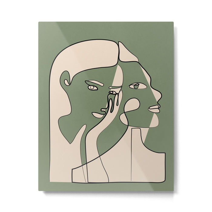 Abstract Faces 8 Metal Print Gallery Image 1