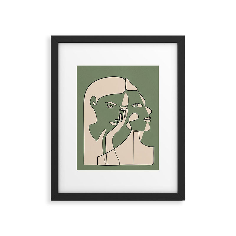 Abstract Faces 8 Framed Art Print Gallery Image 5