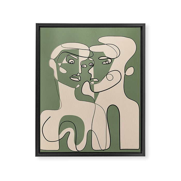 Abstract Faces 9 Framed Canvas Print Gallery Image 1
