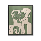 Abstract Faces 9 Framed Canvas Print Gallery Image 6