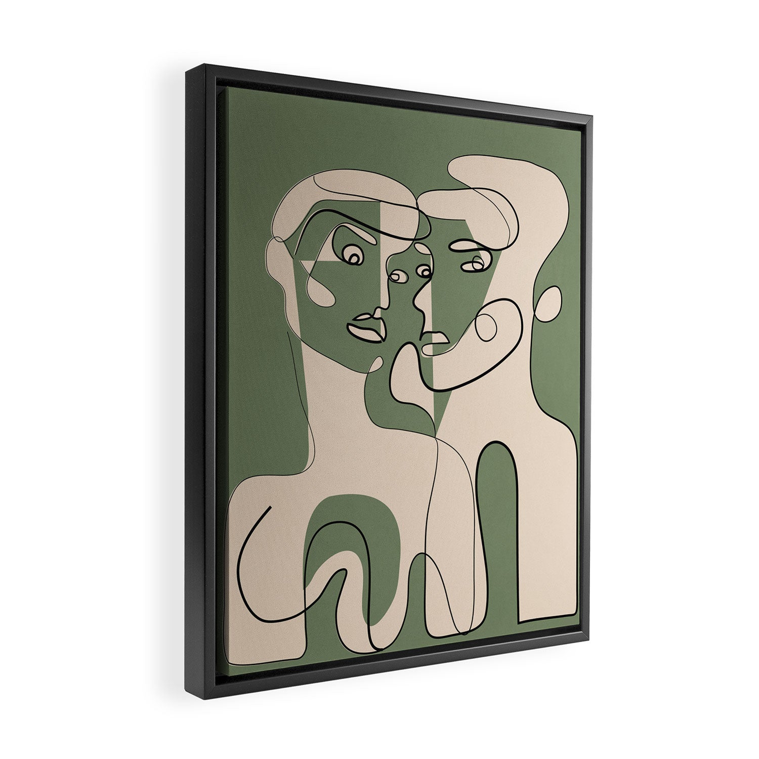 Abstract Faces 9 Framed Canvas Print Gallery Image 2