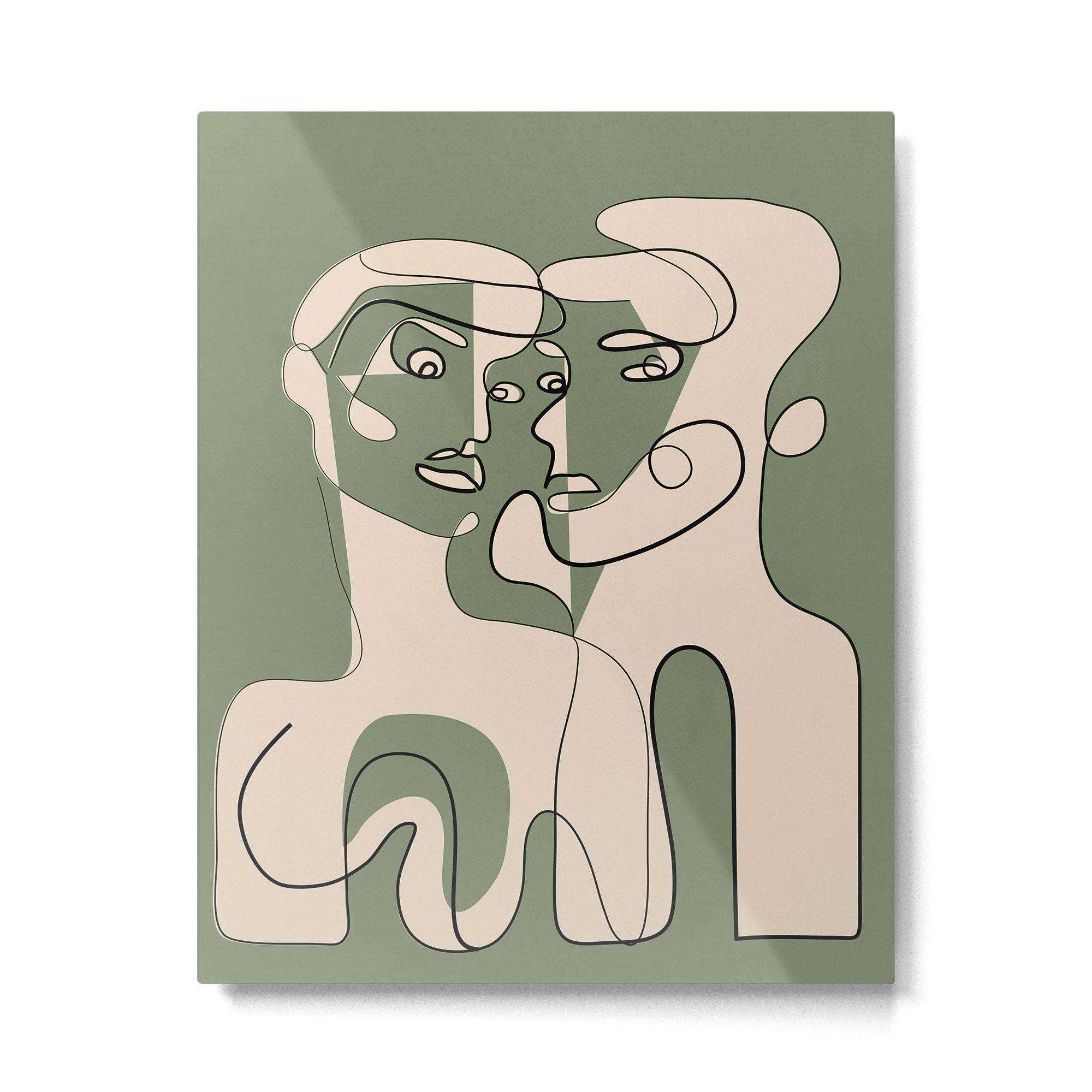 Abstract Faces 9 Metal Print Gallery Image 4