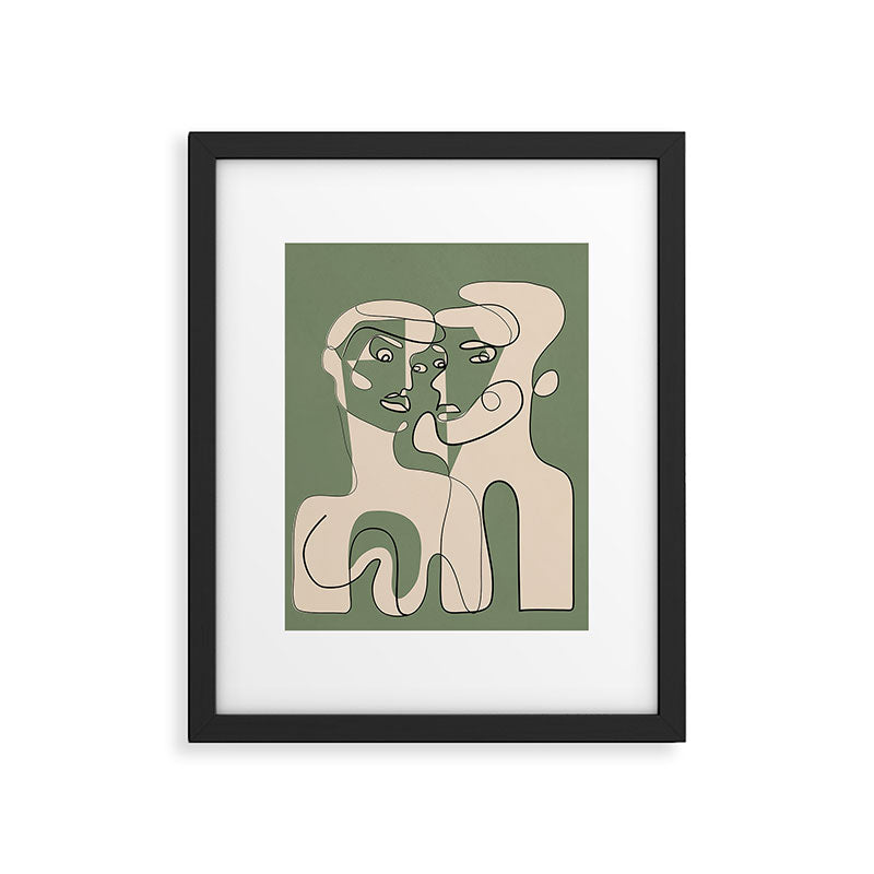 Abstract Faces 9 Framed Art Print Gallery Image 5