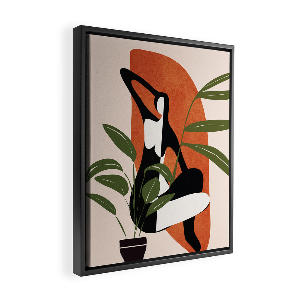 Abstract Female Figure 20 Framed Canvas Print Gallery Image 2
