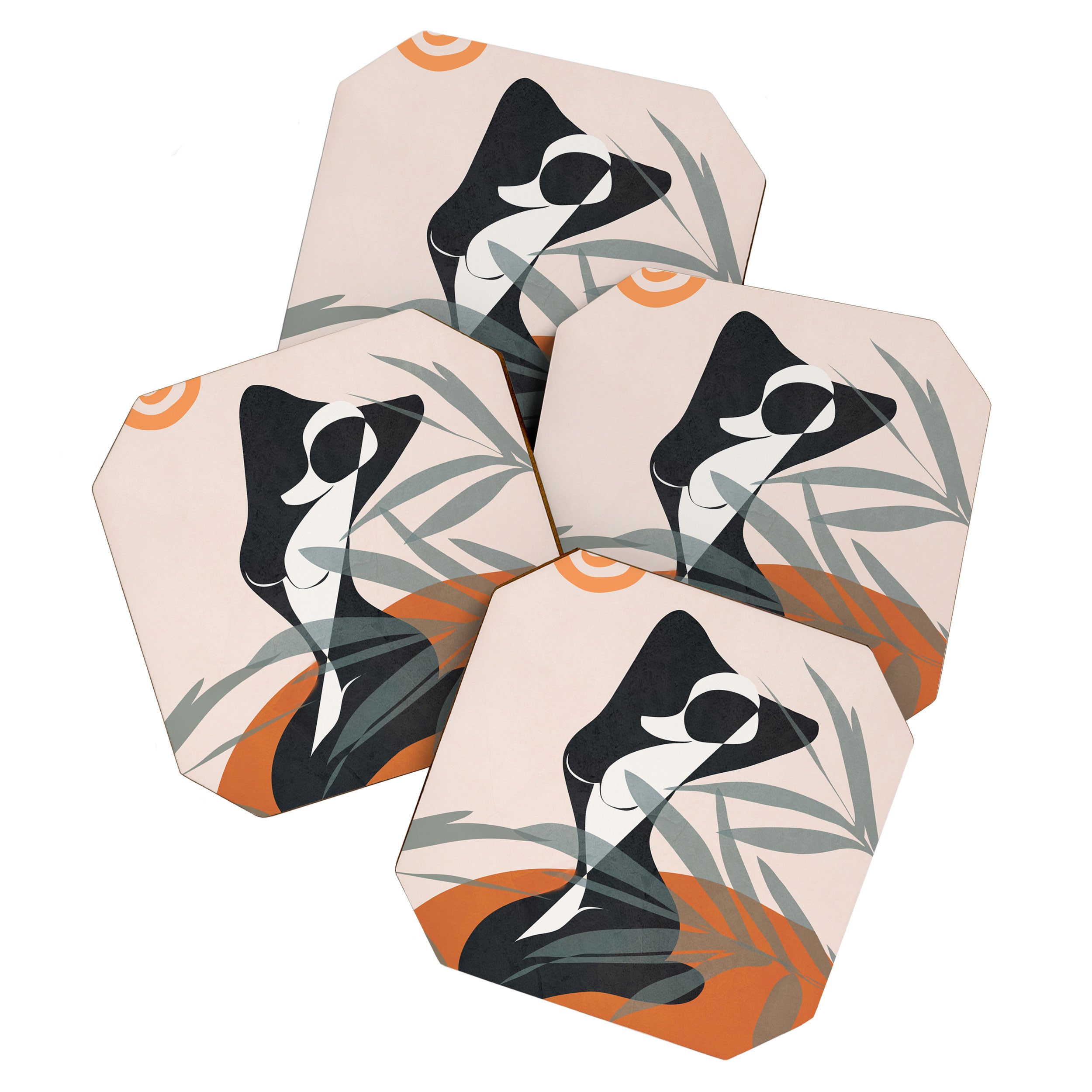 Abstract Female Figure 21 Coaster Gallery Image 1