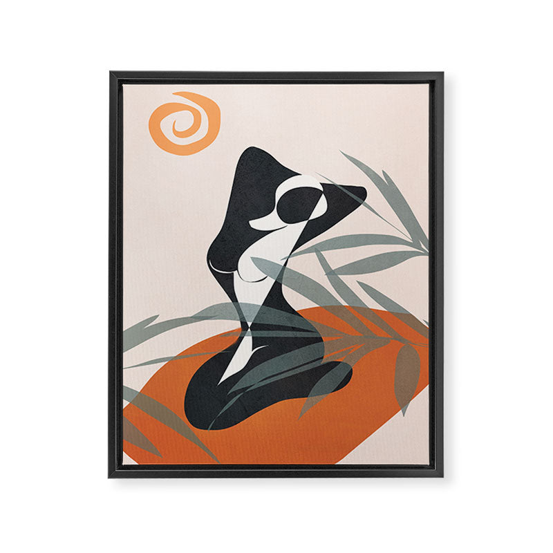 Abstract Female Figure 21 Framed Canvas Print Gallery Image 6