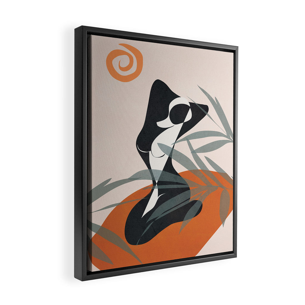 Abstract Female Figure 21 Framed Canvas Print Gallery Image 2