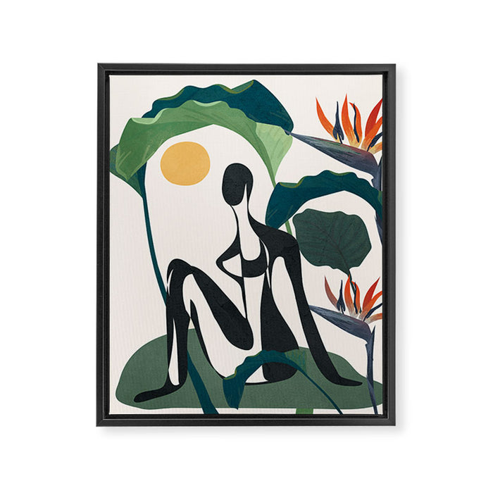 Abstract Female Figure 21 Framed Canvas Print Gallery Image 1