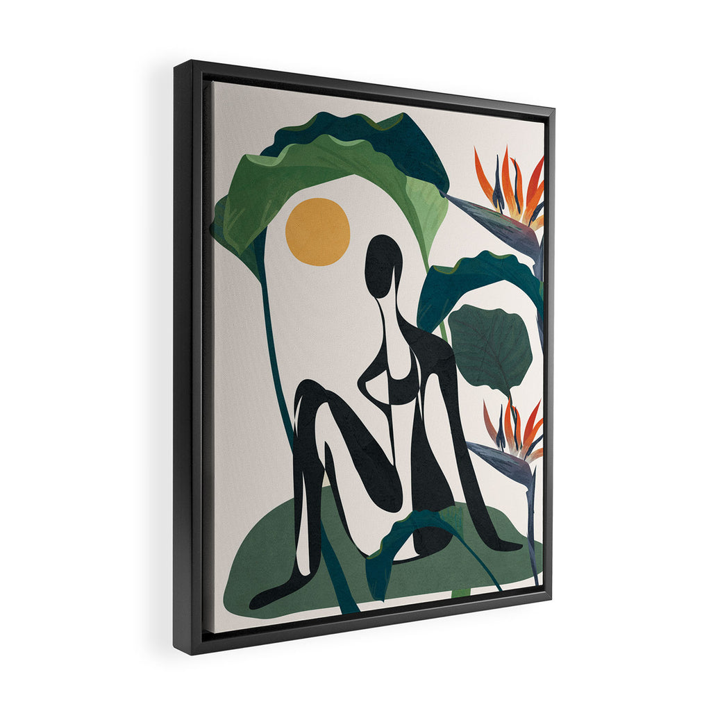 Abstract Female Figure 21 Framed Canvas Print Gallery Image 2