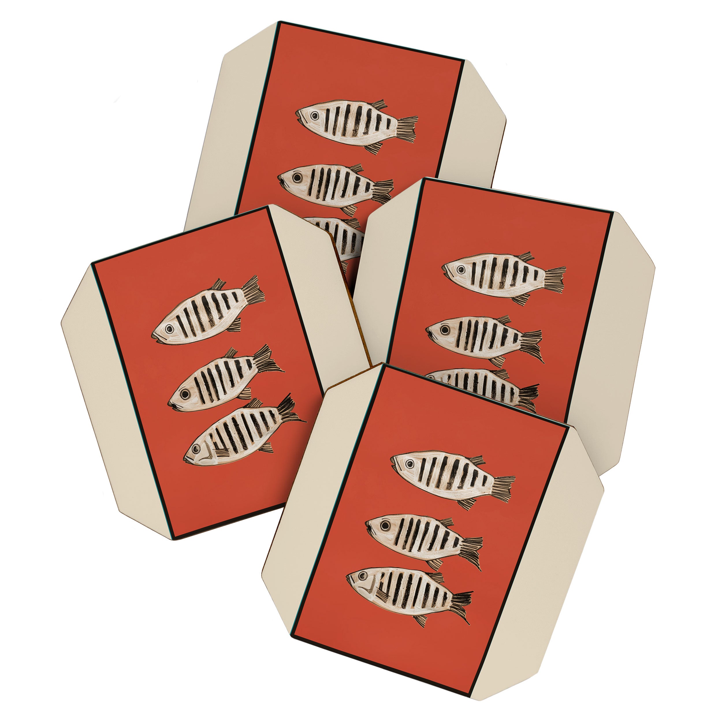 Abstract Fish Study I Coaster Gallery Image 1