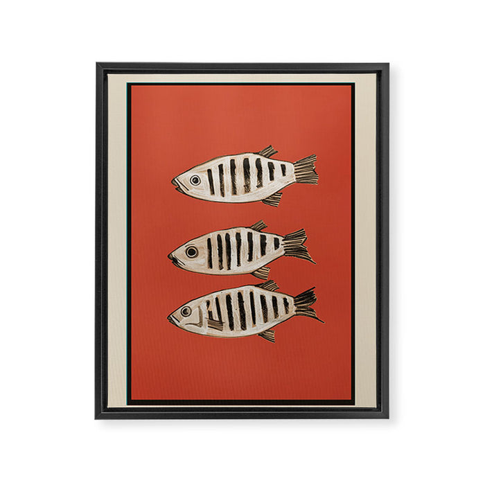 Abstract Fish Study I Framed Canvas Print Gallery Image 1