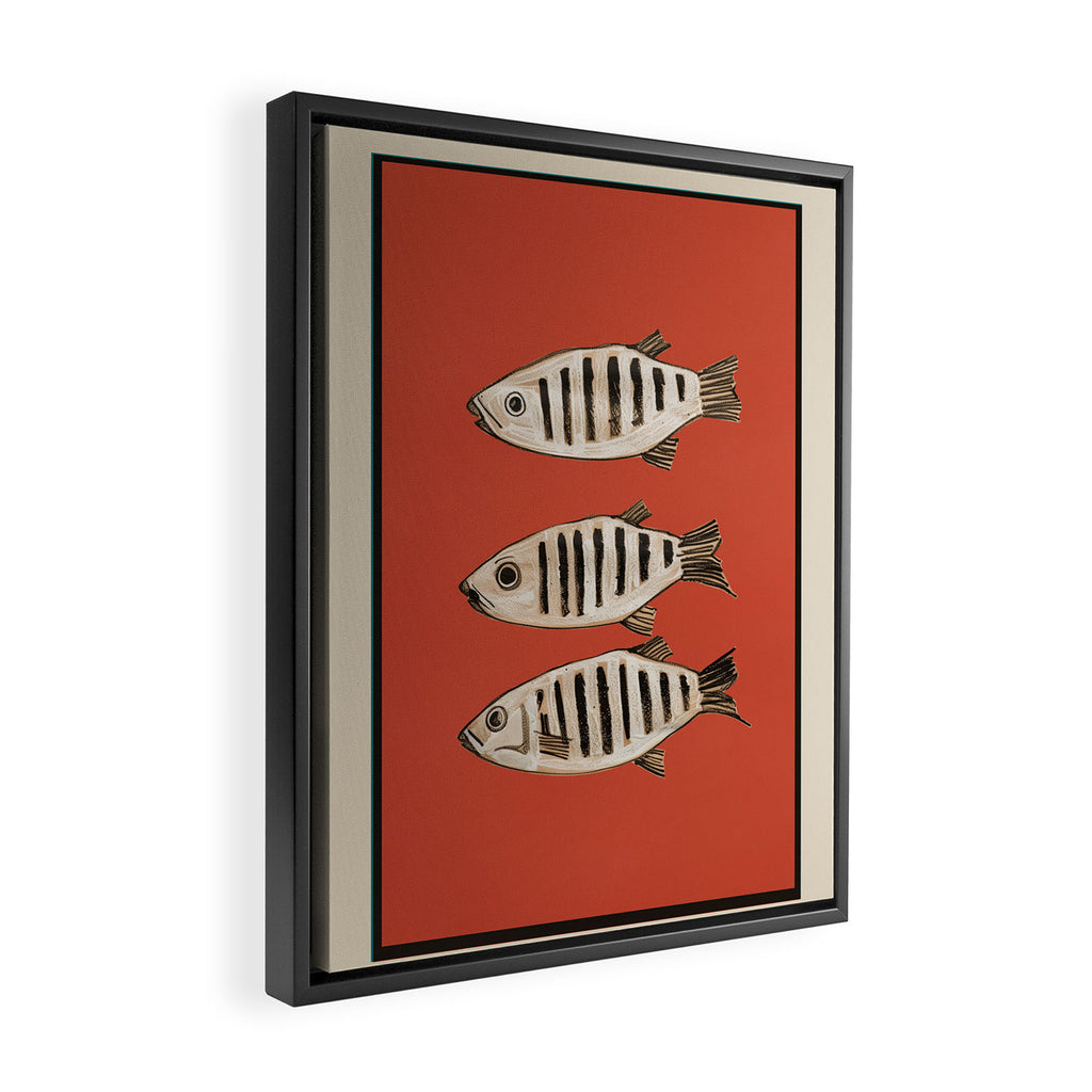 Abstract Fish Study I Framed Canvas Print Gallery Image 2