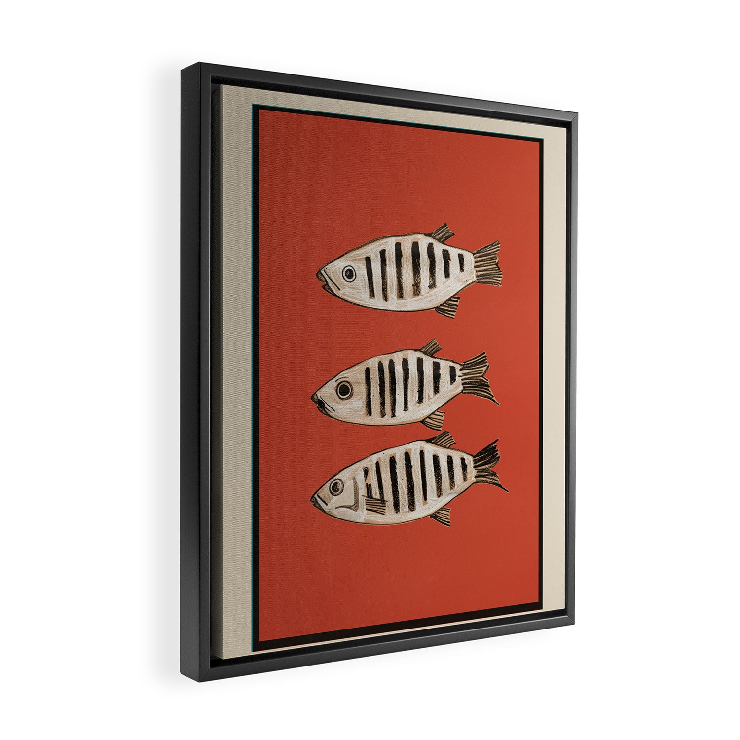 Abstract Fish Study I Framed Canvas Print Gallery Image 2