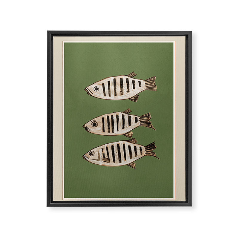 Abstract Fish Study II Framed Canvas Print Gallery Image 6