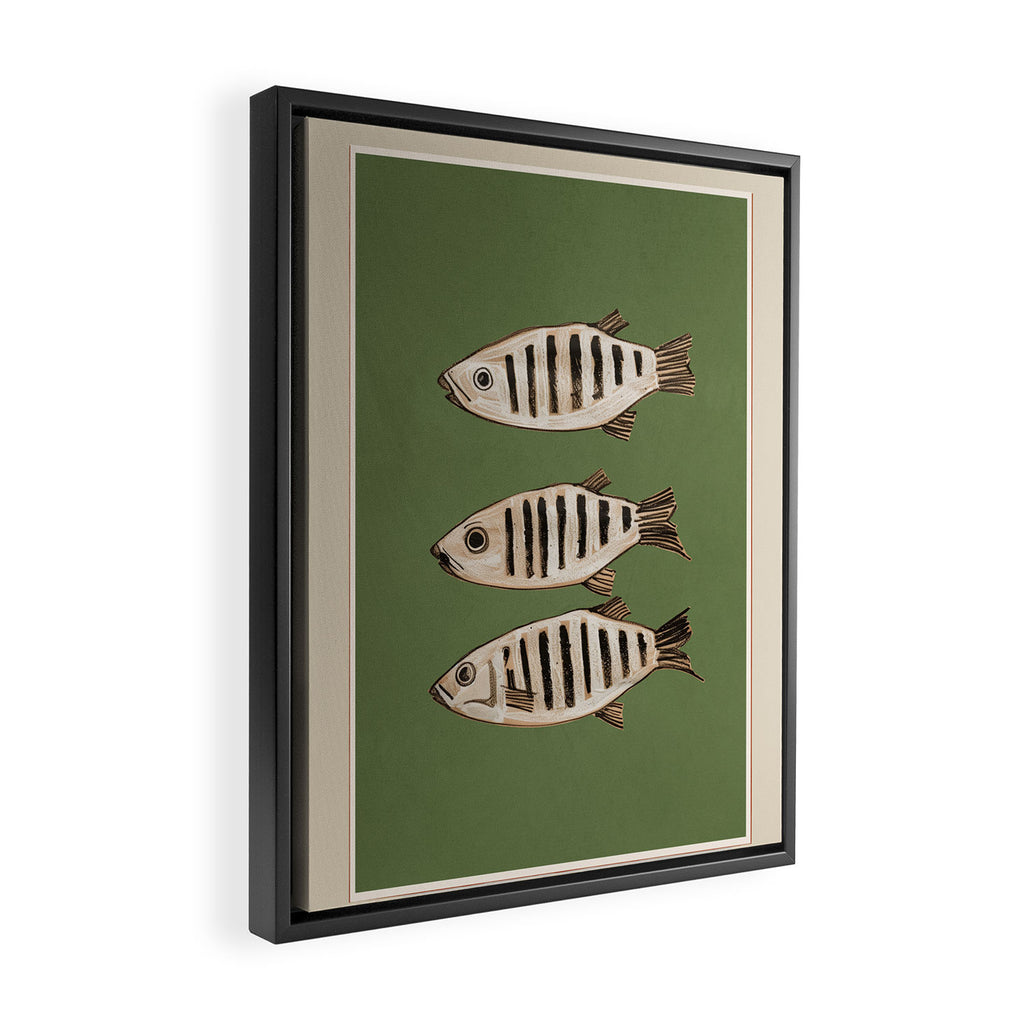 Abstract Fish Study II Framed Canvas Print Gallery Image 2