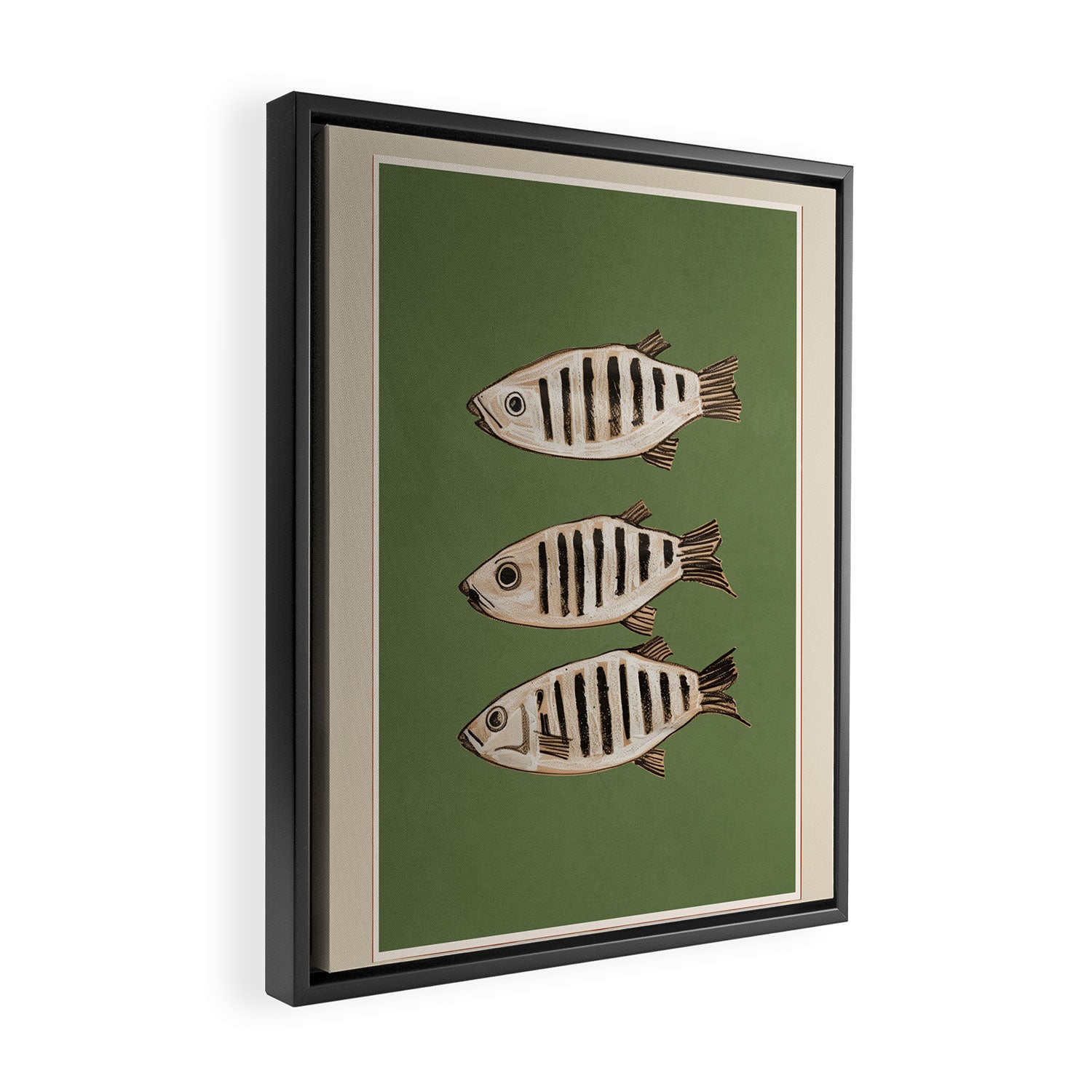 Abstract Fish Study II Framed Canvas Print Gallery Image 2