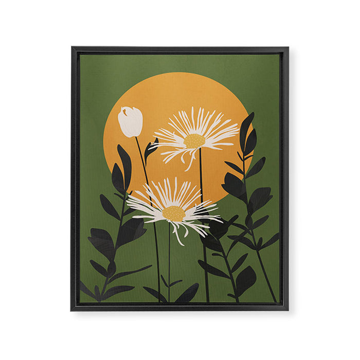 Abstract Florals 3 Framed Canvas Print Gallery Image 1