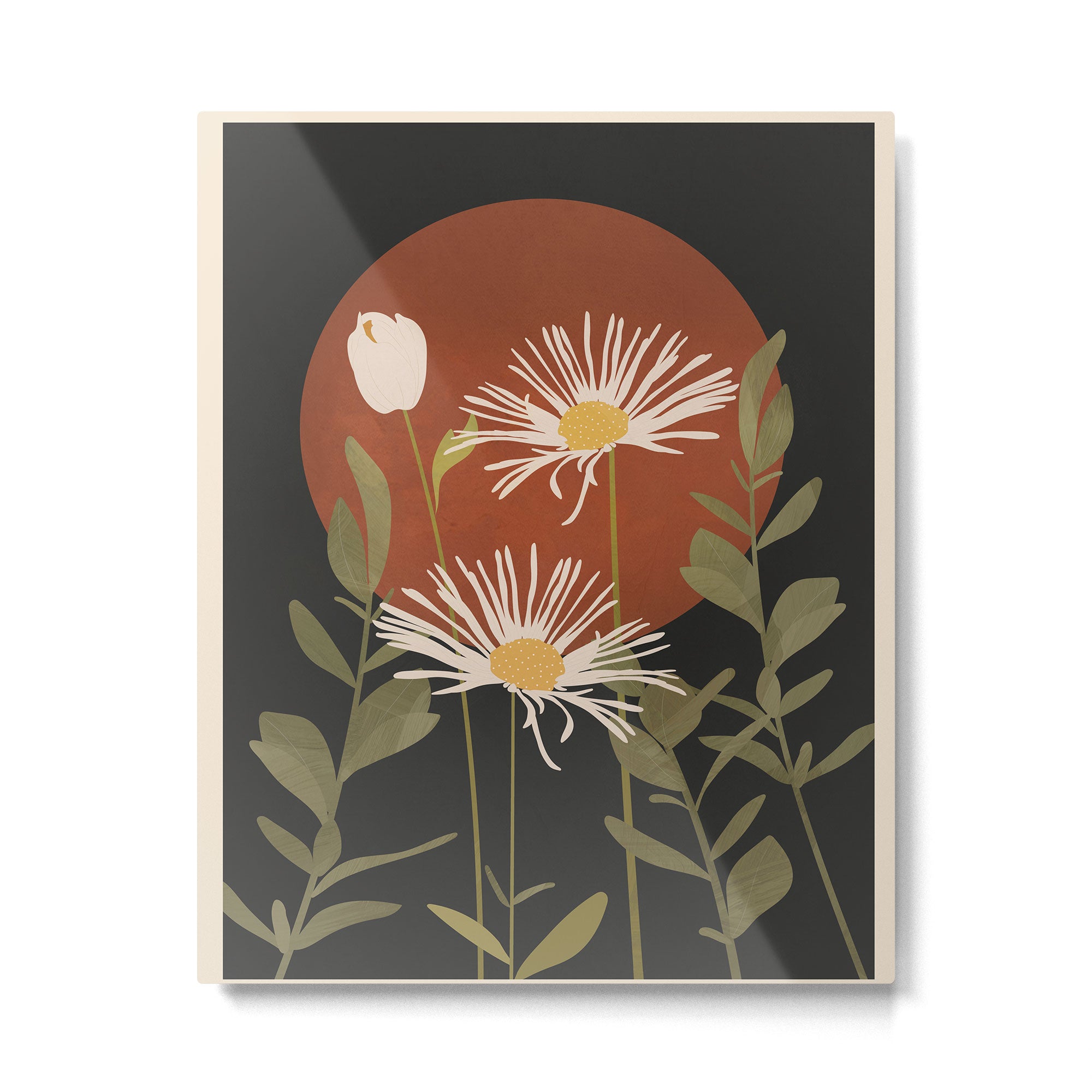 Abstract Florals 4 Metal Print Gallery Image 4